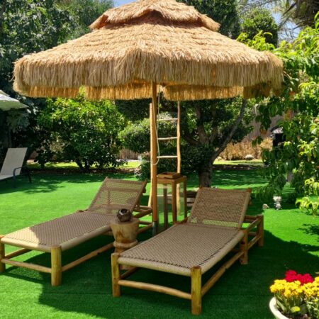 שמשיה דמוי קש בקוטר 3 מ’ – סגנון מקסיקני ייחודי | KIKIS